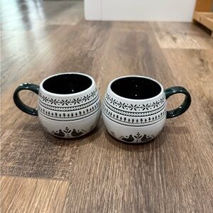 Hearth & Hand Black and White Patterned Mugs